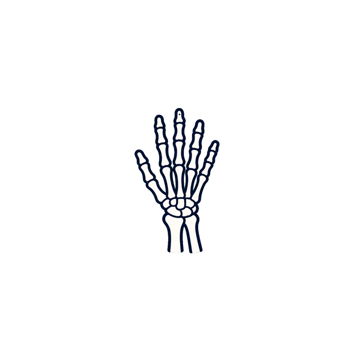 An X-ray tube and detector turning around a hand